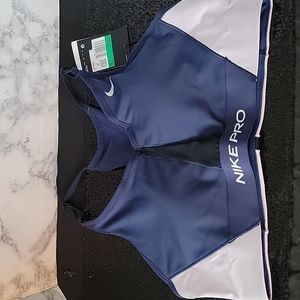 Purple and Blue Nike Pro Sports Bra Size XL